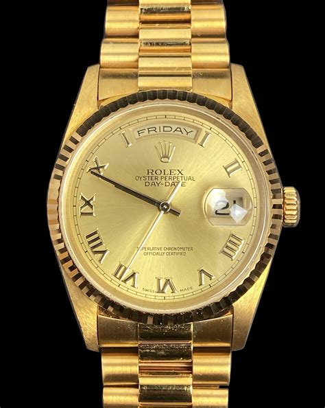 montre rolex 18k|rolex day date price.